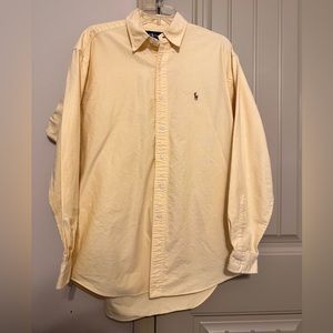 Ralph Lauren Yellow Button Down Men’s EUC